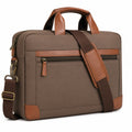 Sacoche d'ordinateur portable marron avec bandoulière réglable