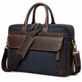 Sacoche pour ordinateur portable 15 pouces bleu et marron