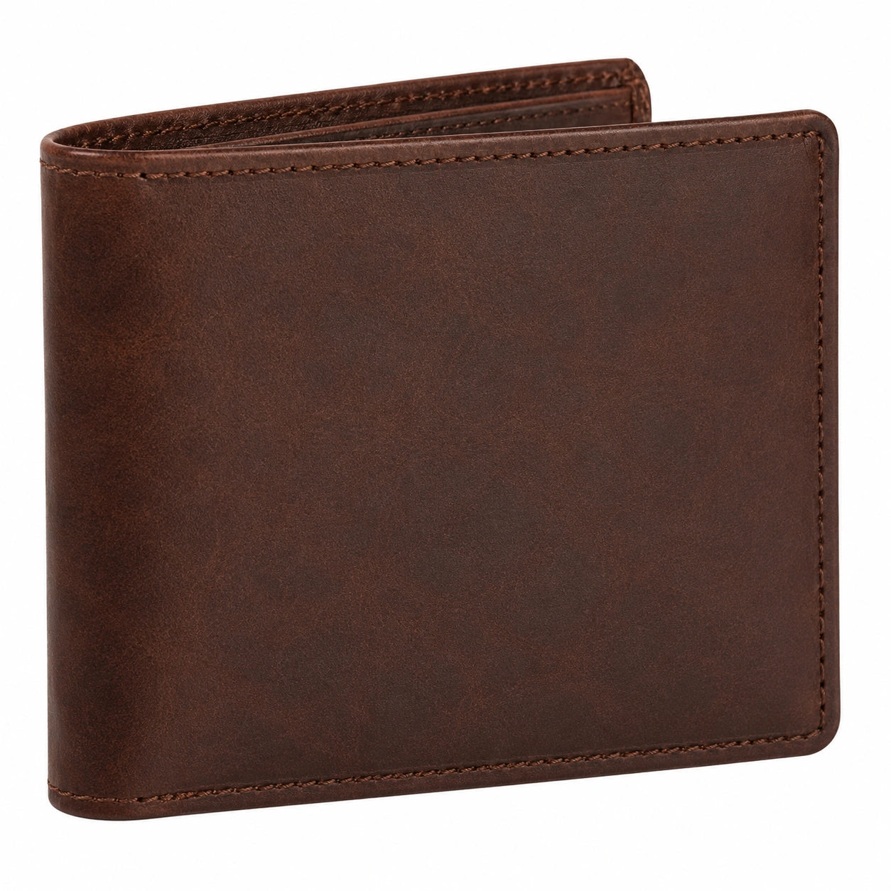 Portefeuille bifold homme élégant marron