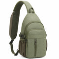 Sac à bandoulière vert à poches multiples