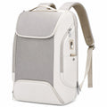 Sac à dos urbain antivol USB gris et blanc 20L