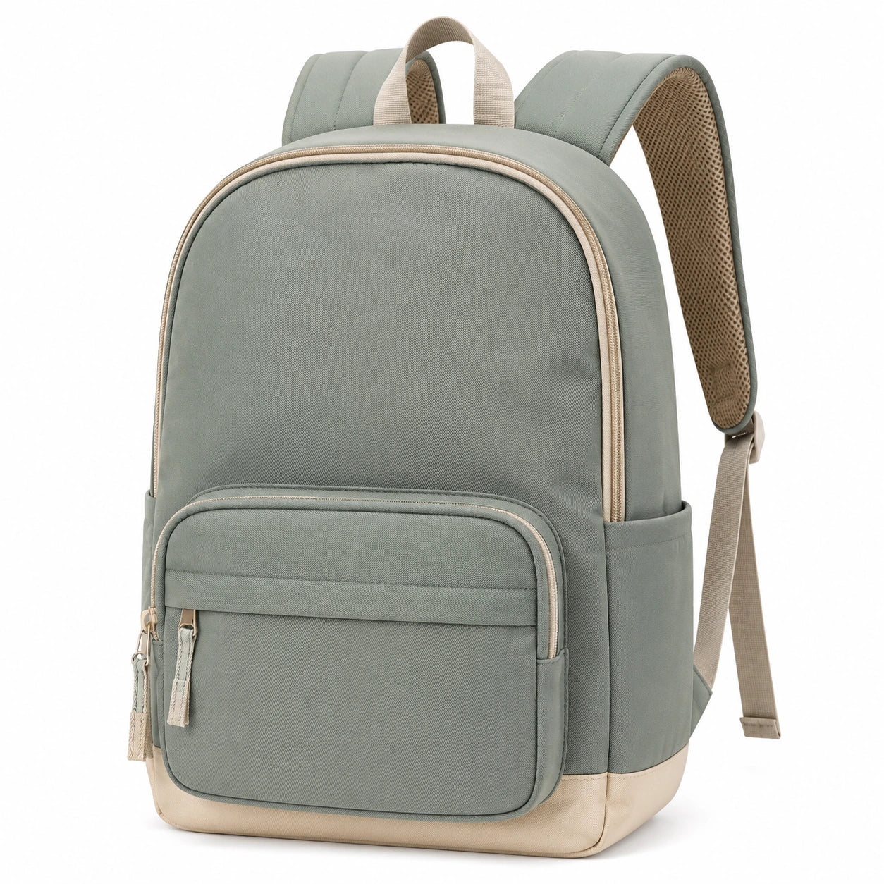 Sac à dos minimaliste vert sauge/beige 20L