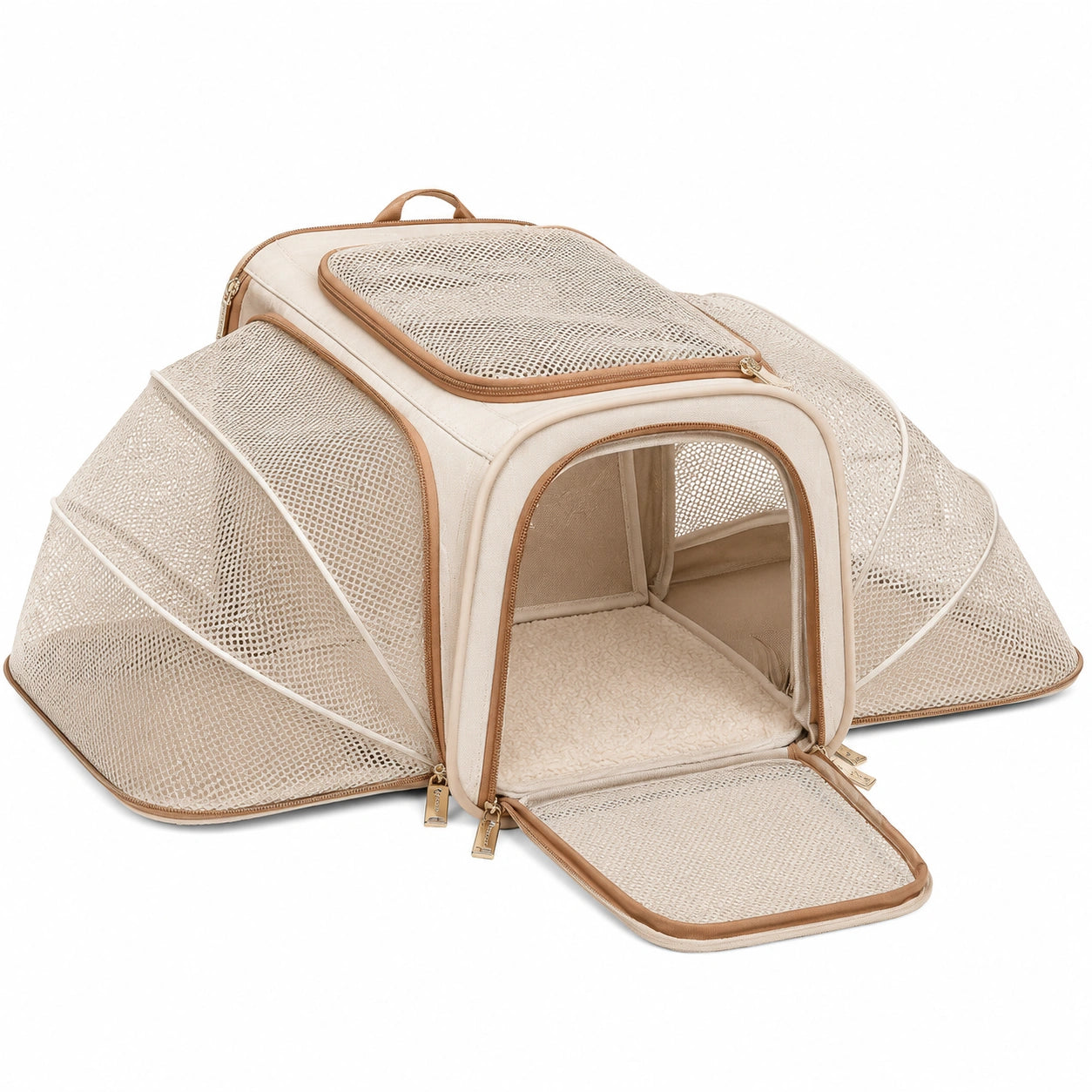 Transporteur Pliable pour Animaux Beige