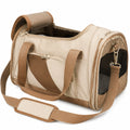 Sac de transport pour animaux Beige et Marron avec bandoulière